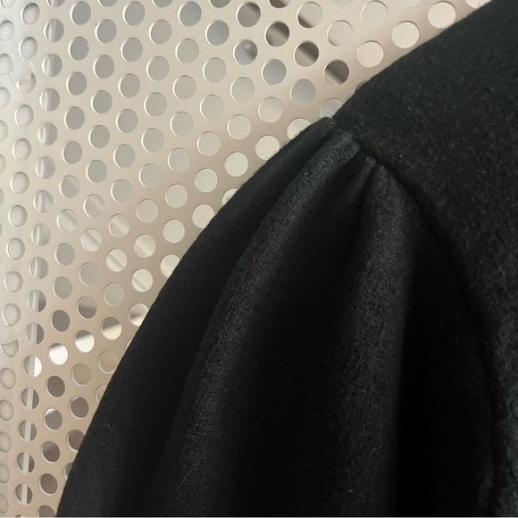 Moth by Anthropologie Crew Neck Puffed Sleeve Sweater Size Small in Black - Picture 7 of 12